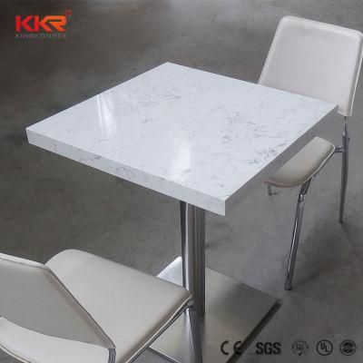 Restaurant Bar Furniture White Marble Acrylic Solid Surface Bar Table