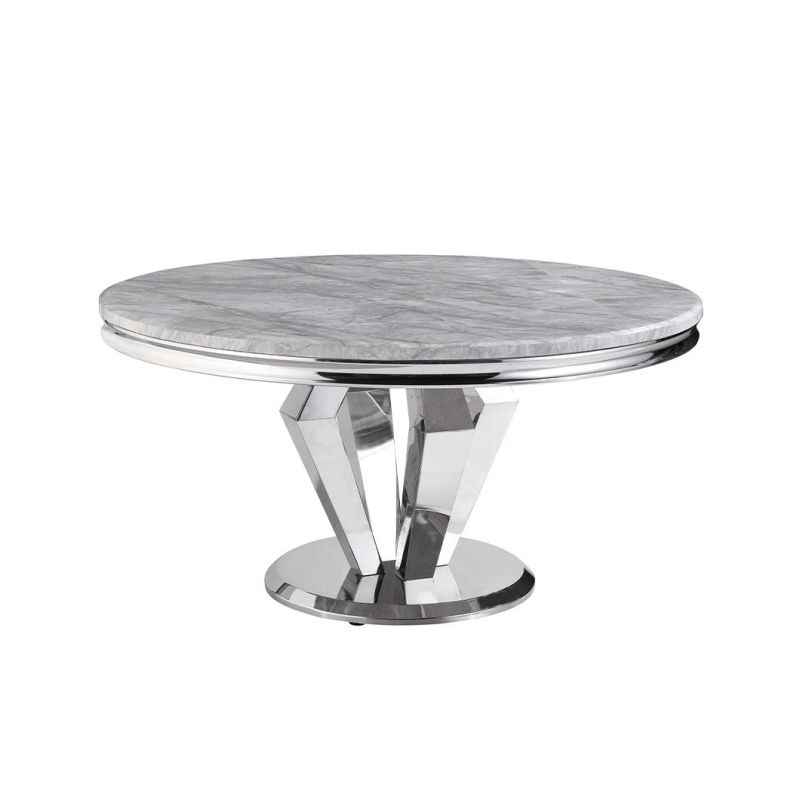 Wholesale Luxury Dining Room Commercial Contemporary Stainless Steel Farmhouse Dining Table