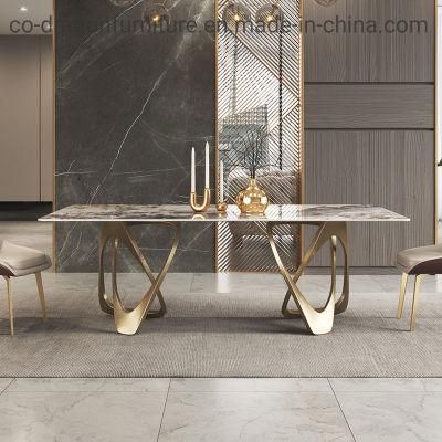 2022 New Design Dining Table with Marble for Dining Furniture