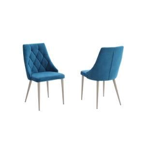 blue Furniture PU Upholstered Dining Chair