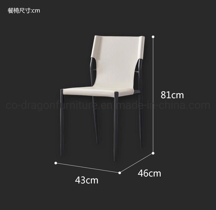 Modern Cheap Price Leather Metal Dining Chairs for Home Furniture