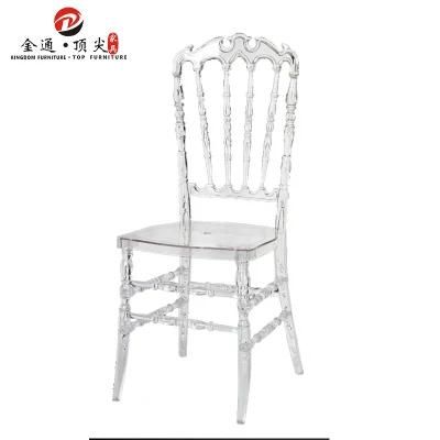 Wedding Furniture Acrylic Stackable Tiffany Plastic Clear Banquet Chair