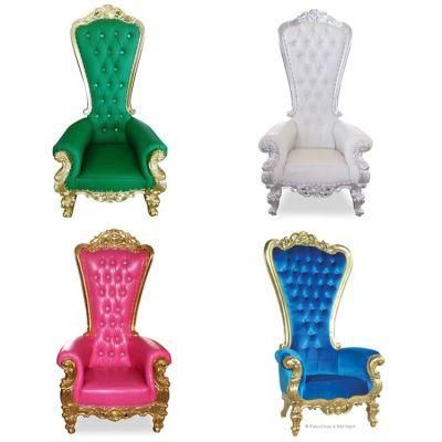 High Back Royal Luxury Queen Chair Wedding Sofa Chair King Throne Chair