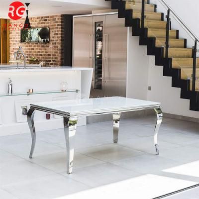 Home Kitchen Furniture Dining Table Set Dining Room Furniture Marble Table Top Dining Table with Dining Chairs