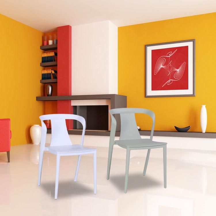 Height Bar Chairs Italian Style Bar Chair Style Stackable Color Shark Mouth Shape Plastic Stool Bar Chair