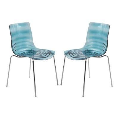 Foldable Clear Brown Acrylic Folding Chairs Transparent for Events Stackable