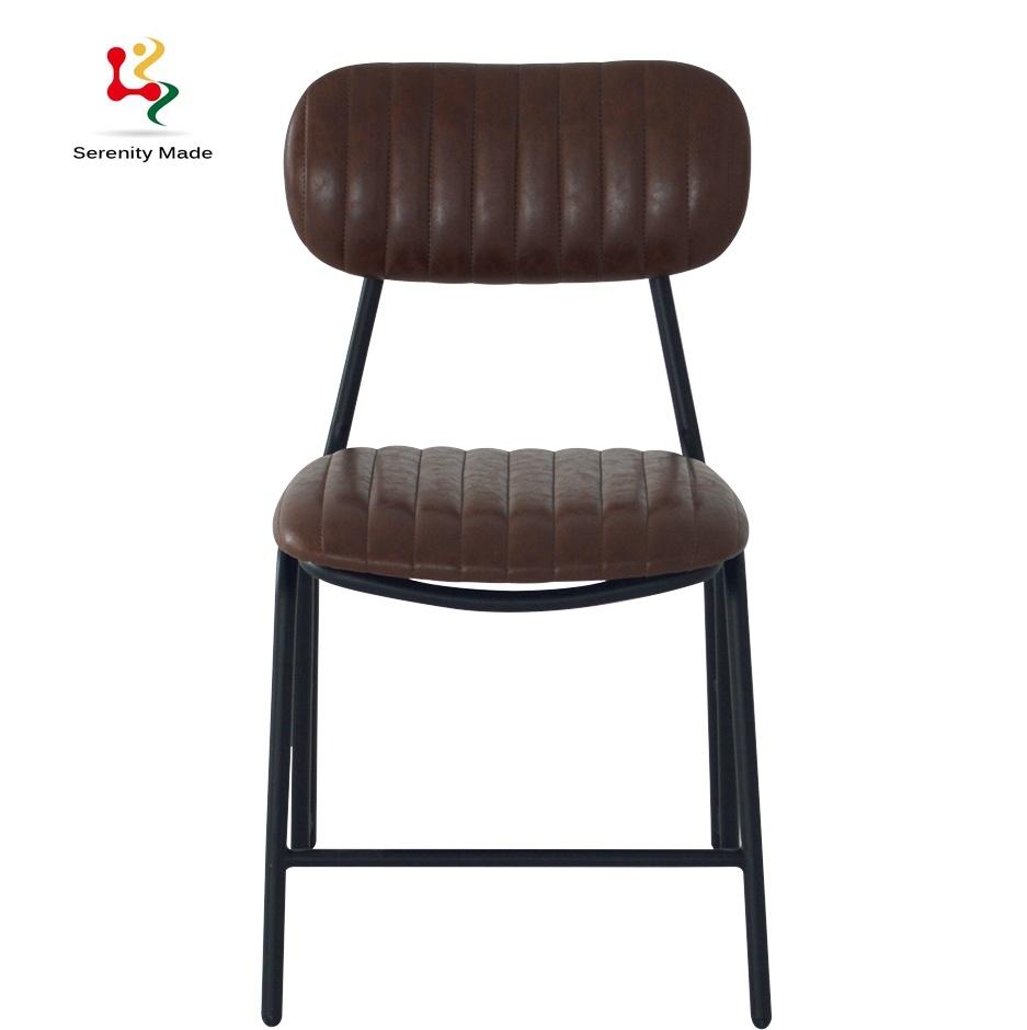 Dark Brown Color Stain Resistant and Durable Commerical Restaurant Dining Chair