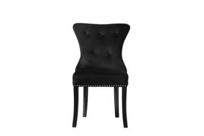 Kvj-Ec10 Black Modern Wooden Simple Dining Room Furniture Side Chair