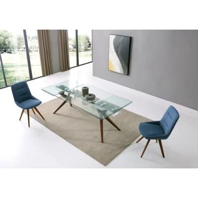 Modern Big Size Chinese Home Furniture Glass Dining Table