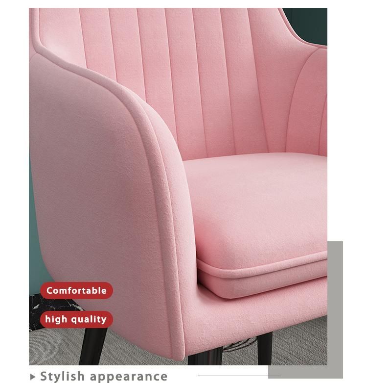 Wholesale Design Home Furniture Nordic Velvet Modern Luxury Dining Chairs with Metal Legs Black Gold