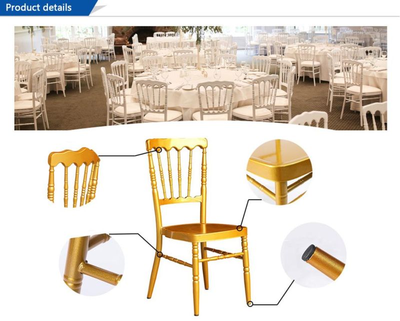 Wholesale Factory Quality Metal Gold Napoleon Chair