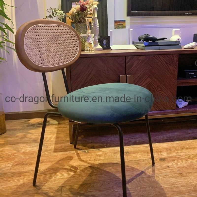 Hot Sale Metal Rattan Back Dining Chair for Modern Furniture