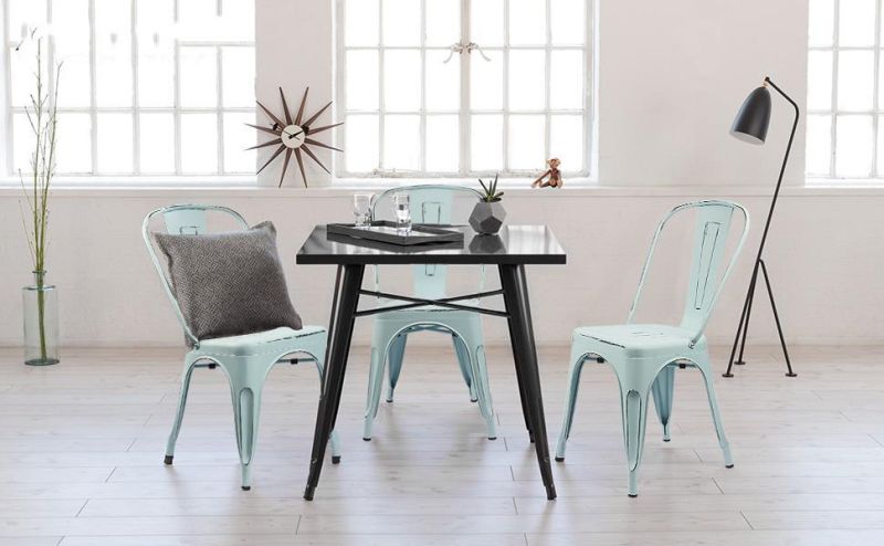 Industrial Vintage Coffee Metal Tolix Chair Outdoor Furniture Dining Chair Antique500