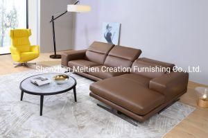 Italian Modern Home Living Room Furniture Genuine Leather Sofa