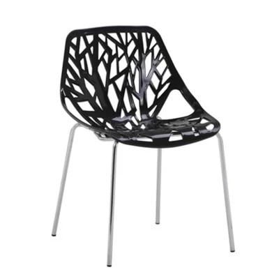 Stackable Outdoor Chairs New Design Stainless Steel Legs Dining Chairs Chaise Empilable Plastique