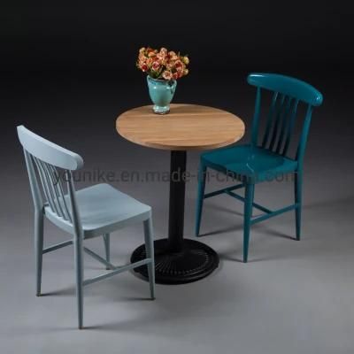 Dining Tolix Restaurant Vintage Metal Navy Chair Blue