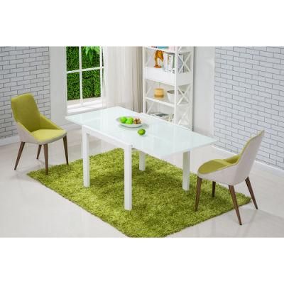 Portable Extension Restaurant Dining Glass Table