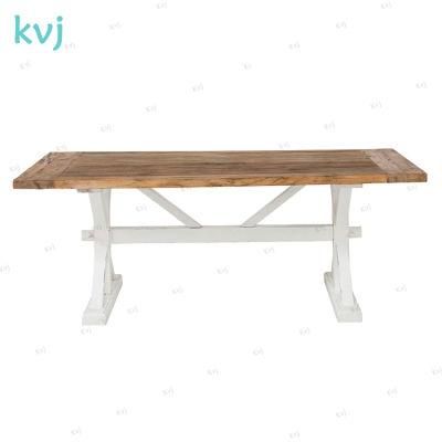 Kvj-7211 Antique Colonial French Rectangle Dining Table