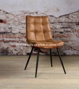 Industrial Loft and Vintage Leather Dining Chair Restaurant Dining Room Chair