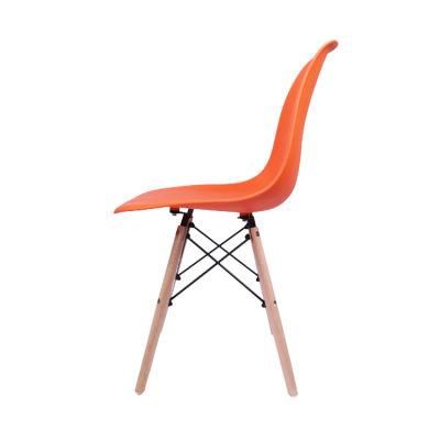 Wholesale Modern Home Furmiture Wooden Legs Plastic Dining Chairs