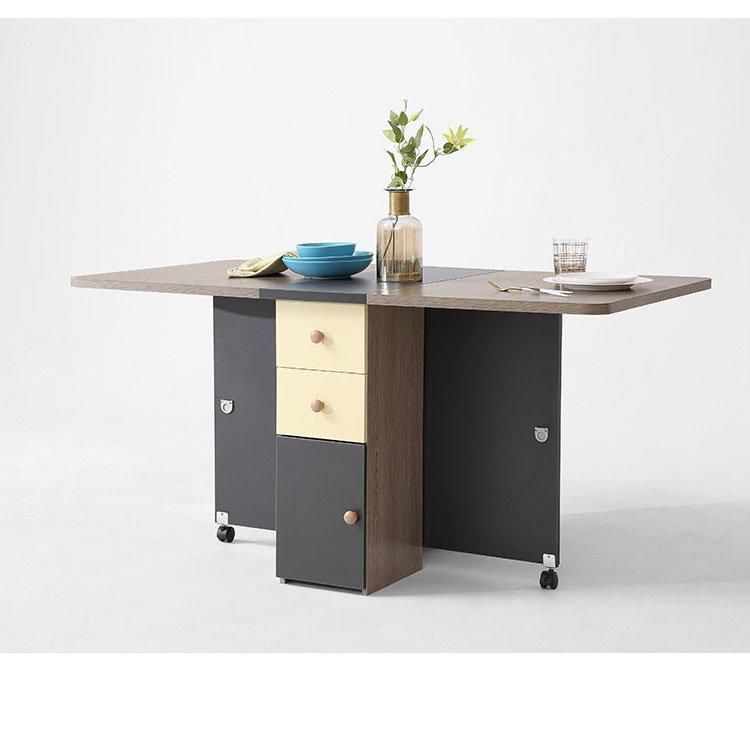 Square Kitchen Bar Dining Console Side Table Tray Gateleg Table
