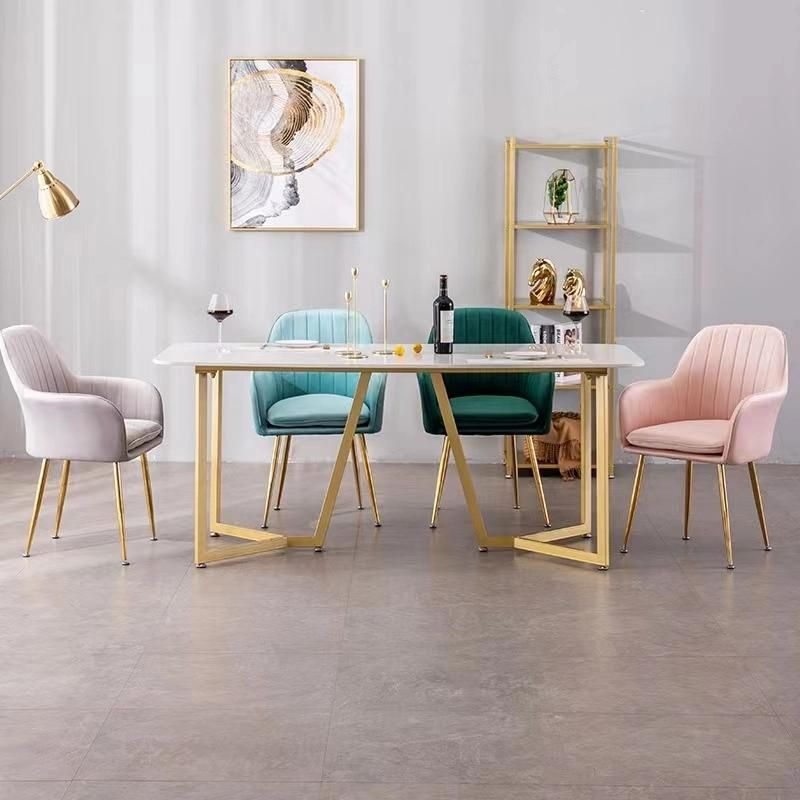 Fabric Modern Dining Chair Velvet Chair Luxury