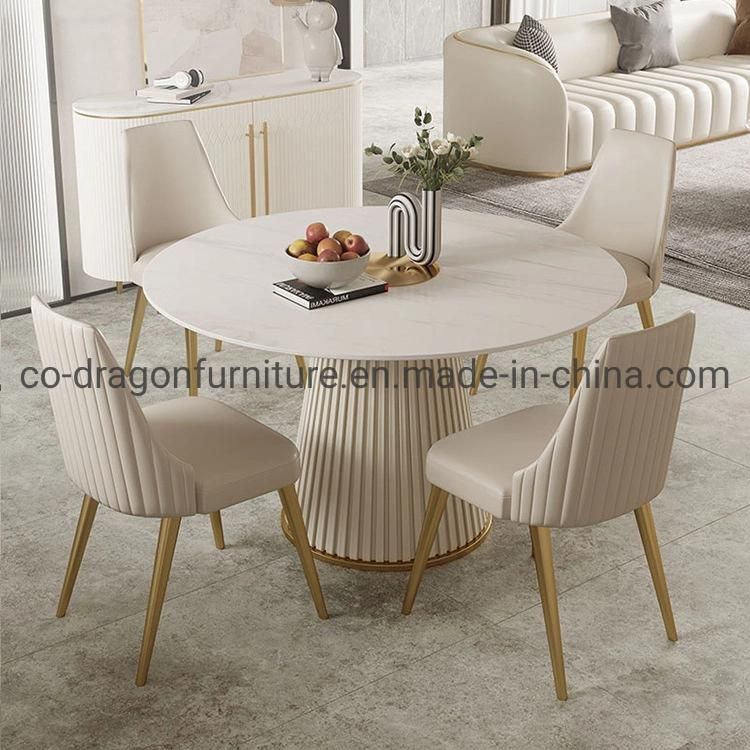 Fashion Round Dining Table with Marble Top for Dining Furniture