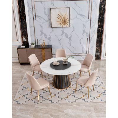 Wholesale Dining Room Restaurant Modern Fashion Round Table Dining Furniture Set