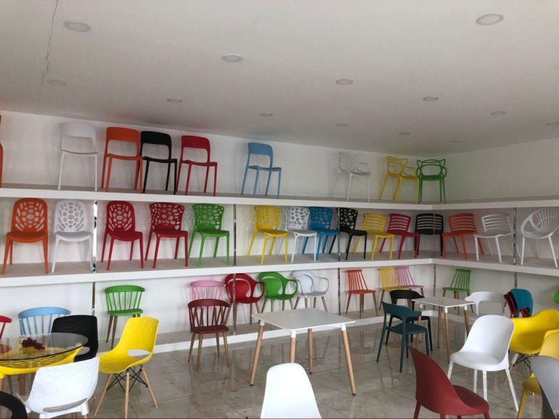 Commercial Restaurant Furniture Cafe PP Cheap Stackable White Dining Plastic Chairs