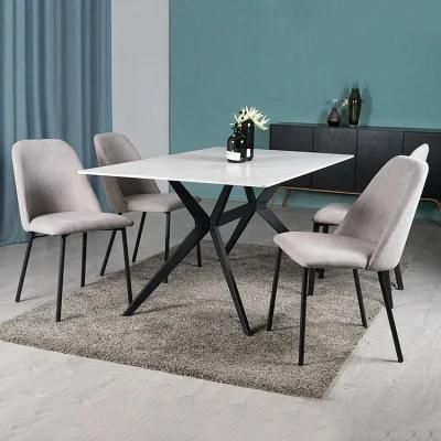 China Factory Ceramic Table Top Sintered Stone Fixed Ceramic Dining Table