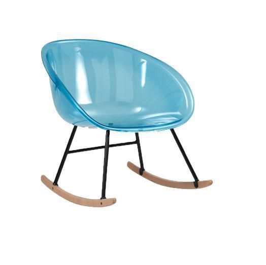 Light Weight Outdoor Patio Reclining Rocker Chair Plastic Garden Rocking Chair
