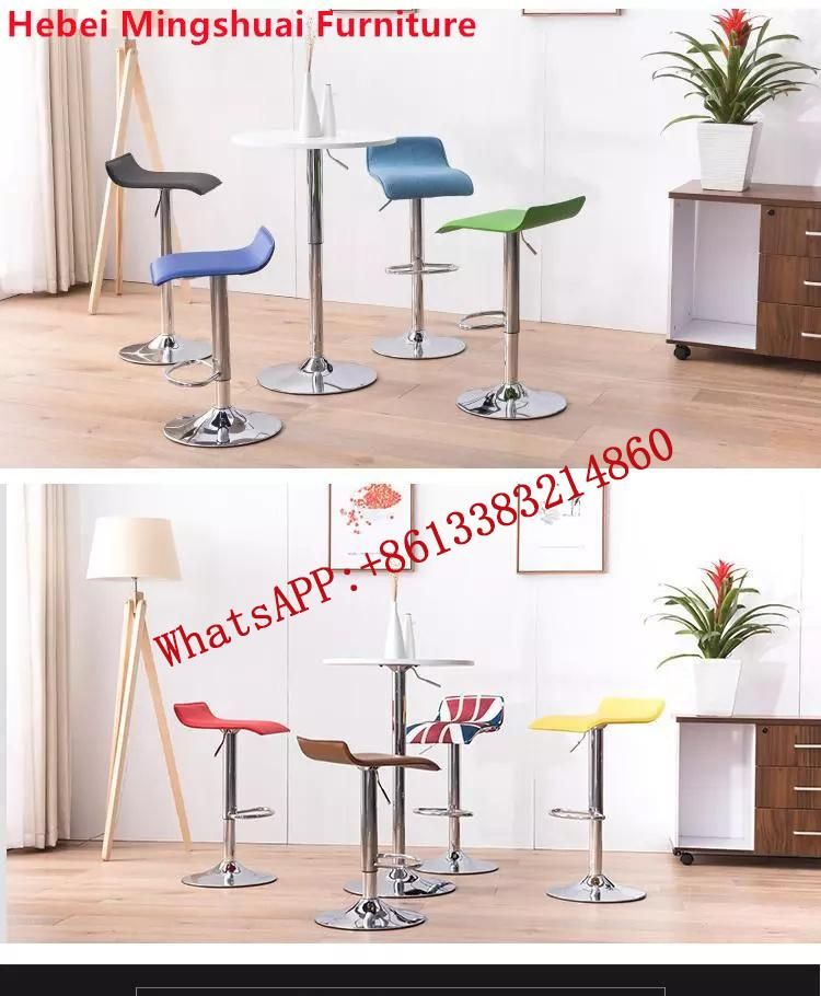 Mobile Phone Shop Staff Rotary Lift High Chair for Bar Table