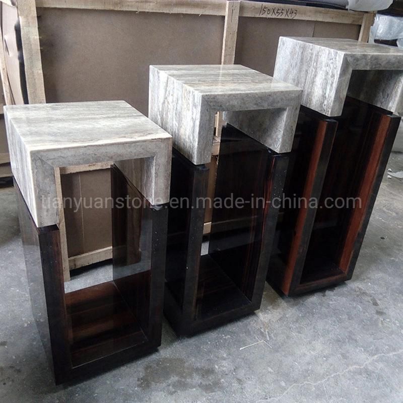 Customized Square Marble Display Pedestal Plinth