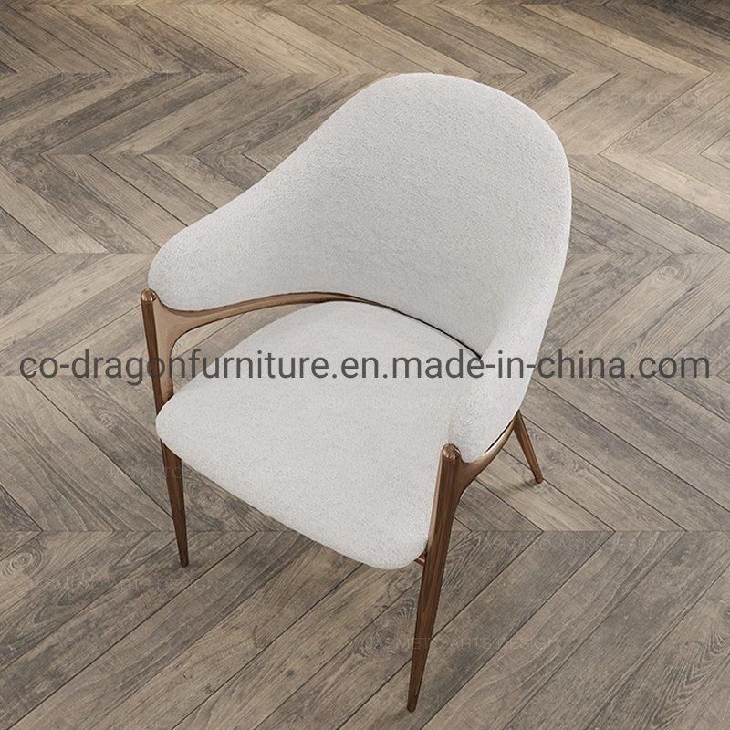 Luxury Modern Steel Dining Chair with Arm for Dining Furniture