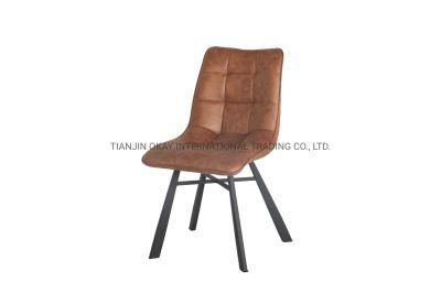 Hot Sale High Quality Home Furniture Luxury Modern Metal Legs Velvet Design Dining Chair