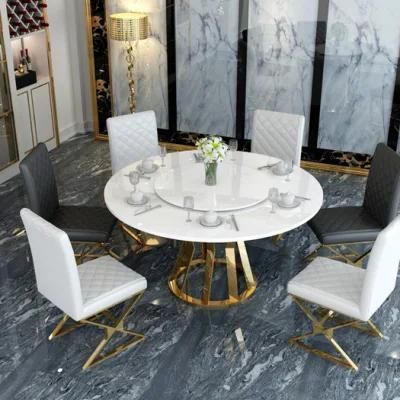 Modern Restaurant Metal Luxury Steel Legs Home Kitchen Dining Furniture Sets Dining Chairs