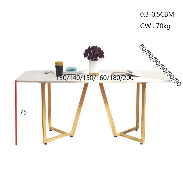 Wholesale Nordic Modern Hotel Used Iight Luxury Dining Room Table