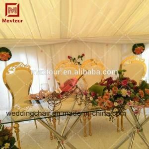 Strong Design Gold Stainless Steel Chrome Chairs for Banquet Events