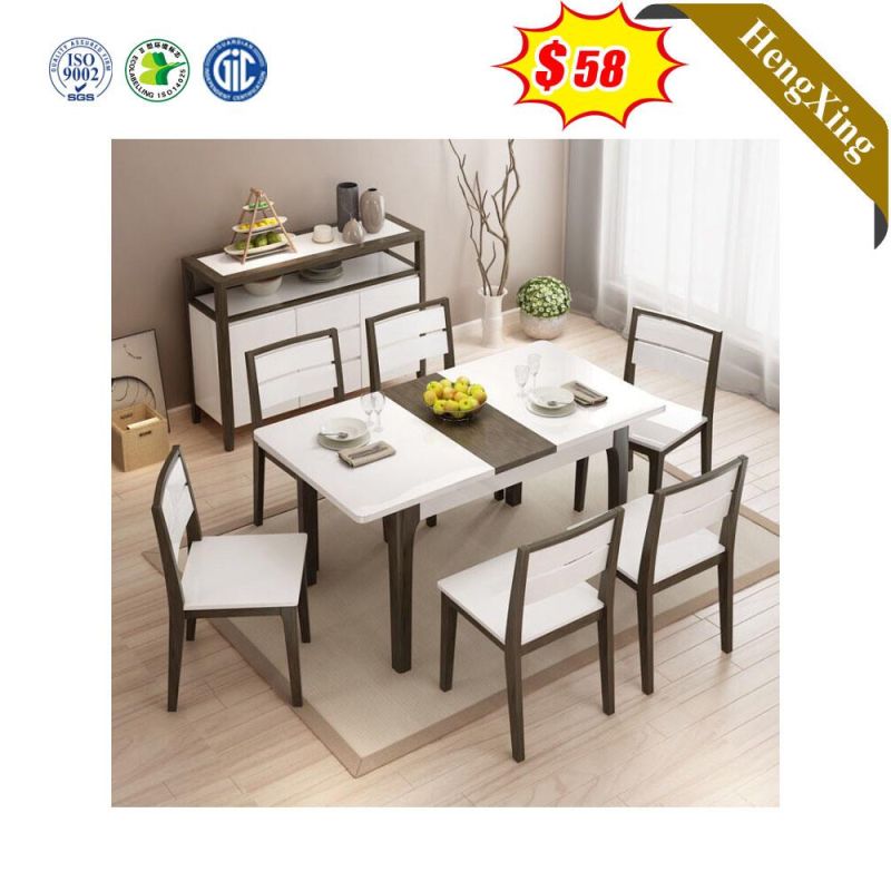 Chinese Manufacture Home Living Room Banquet Melamine Furniture Dining Room Set