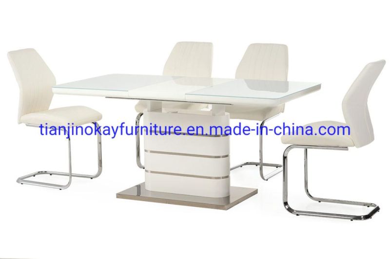 Wholesale Cheap Modern Simple Design 6 Seater Wooden Extendable Dining Tables