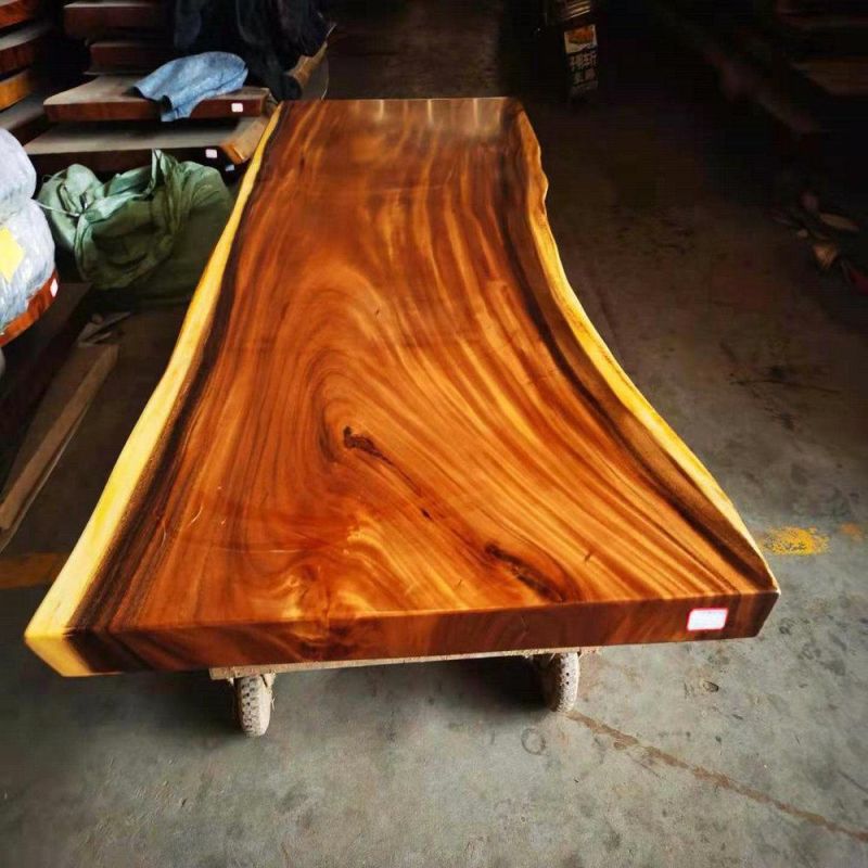 South America Walnut Natural Shape Table Top Live Edge Wood Slab