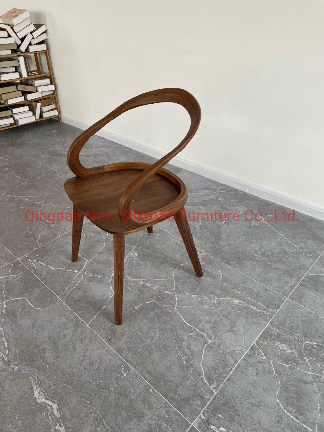 Factory Price Wholesale Modern Furniture Solid Oak/Elm Wooden Wedding Chair Banquet Chair Bent Wood Restaurant Dining Chair for Dining Room Furniture