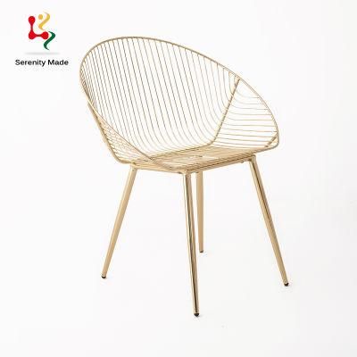 Modern Peacock Black Leisure Wire Chair From China