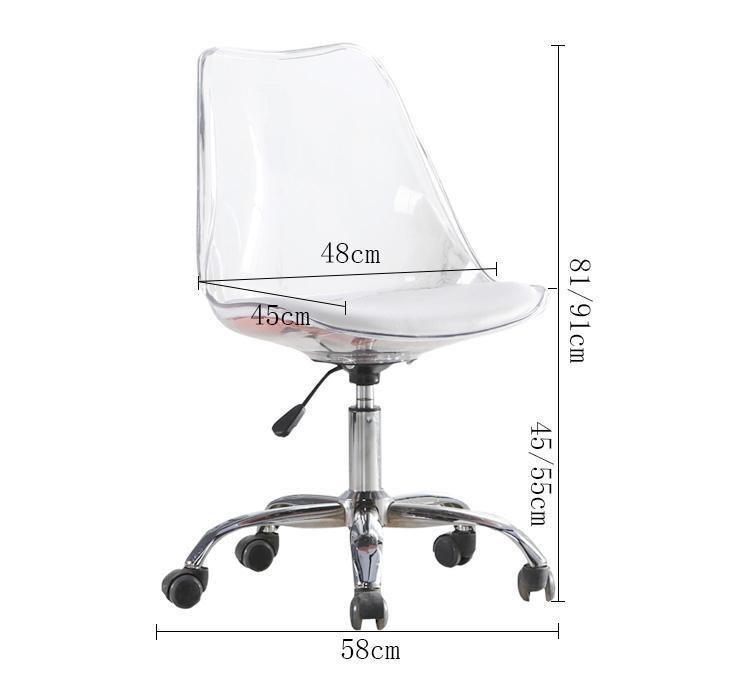 Acrylic Lounge Chair Crystal Chair Transparent Chair Office Chair Sofa Chair
