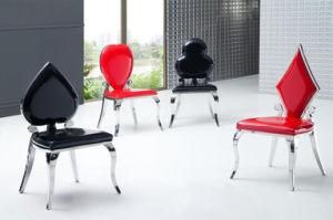 Stainless Steel Poker Chair, PU Dining Chair, Classic Fashion Dining Chair, Combination Dining Chair D-40