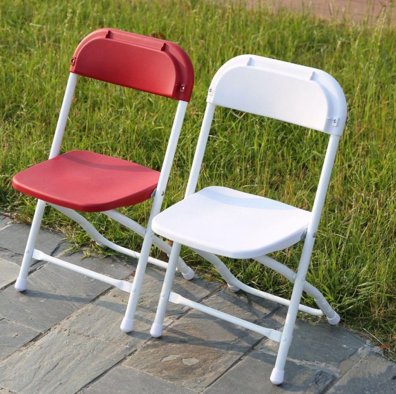 EU Standard Hot Sale Top High Quality White and Red Kids Furniture Nursery Foldable Plastic Chairs