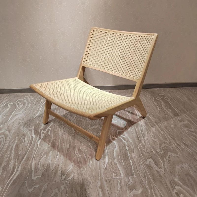 New Arrival Cafe Wooden Natural Wicker Dining Lounge Chair