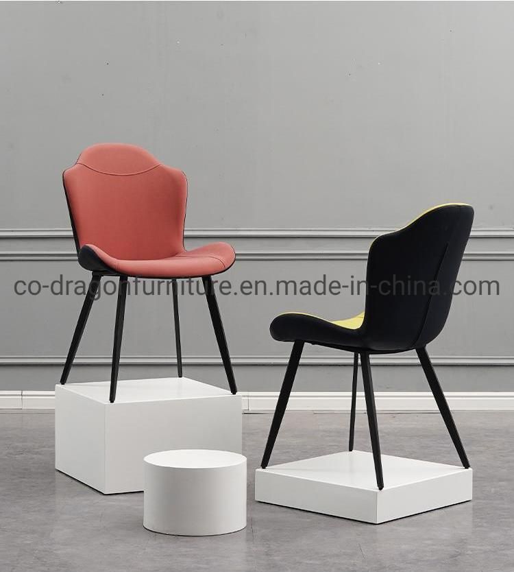 China Wholesale Metal Dining Chair with Leather for Dining Furniture