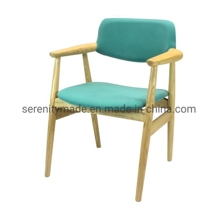 Modern Coffee Shop Chair Ash Wood Dining Chair