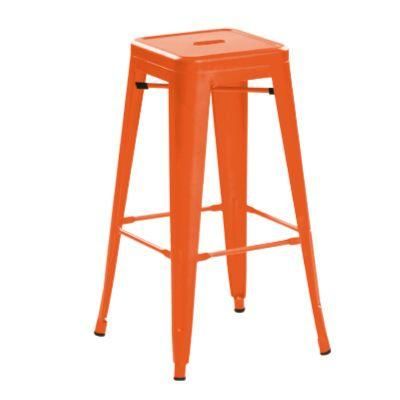 Modern Design Cheap Restaurant Furniture Stackable Metal Dining Chair Coffee Shop/Bistro/Fast Food Restaurant Chairs